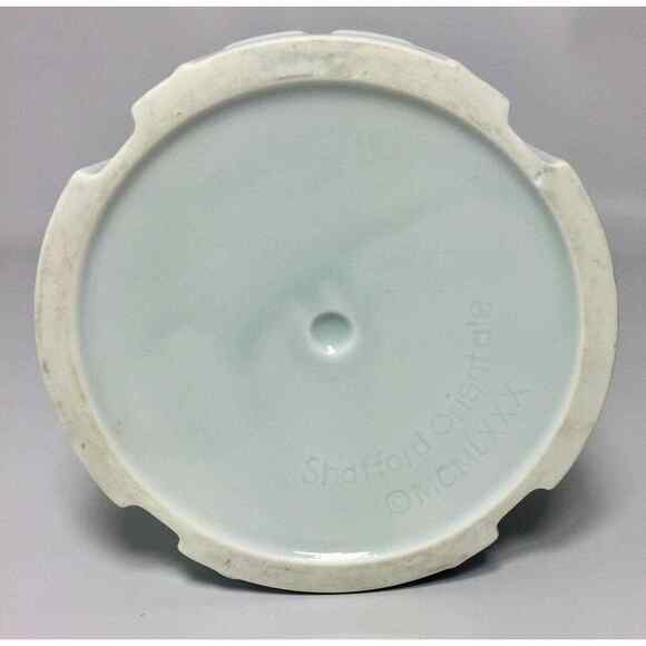 VINTAGE Signed 1980 Shafford Orientale Pale Green Planter Vase Home Decor - Picture 6 of 9